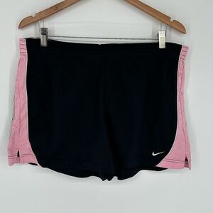 Vintage Nike Shorts Women’s Sz XL Black Pink Gym Activewear Running S0